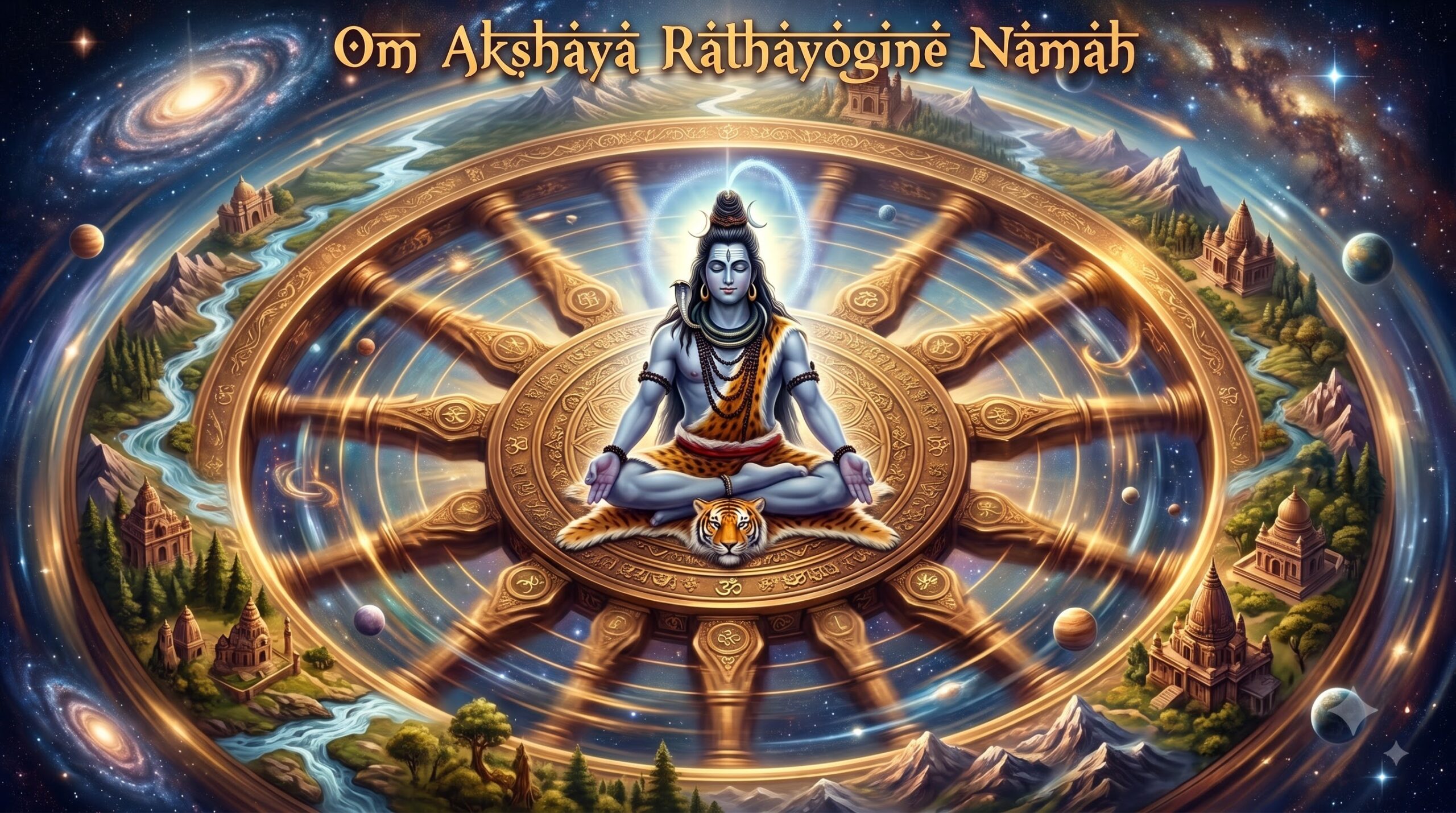 ॐ अक्षाय रथयोगिने नमः : सृष्टि-रथ की अचल धुरीस्वरूप भगवान शिव का शास्त्रीय, दार्शनिक एवं आध्यात्मिक विवेचन