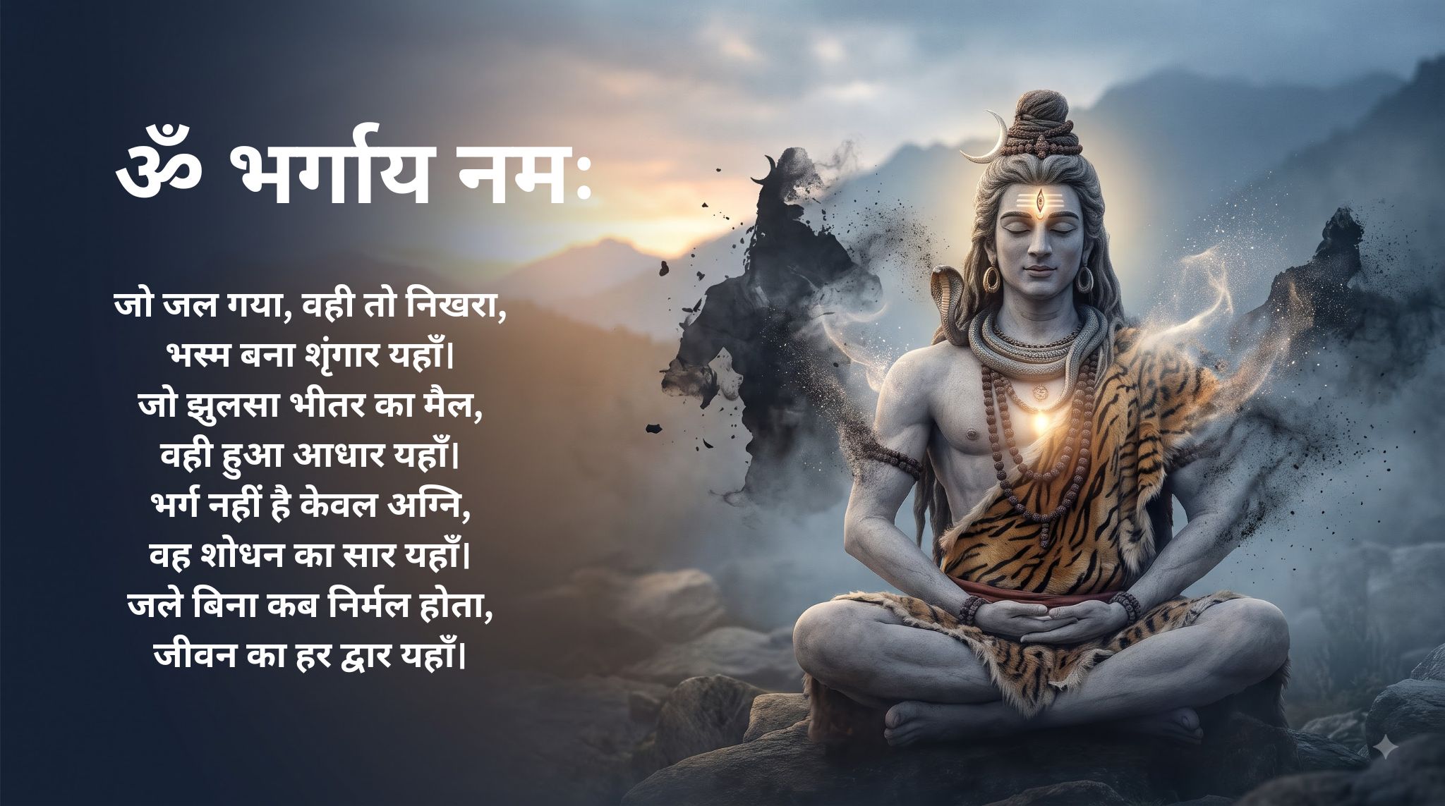ॐभर्गाय नमः – पापों को भस्म करने वाले तेज