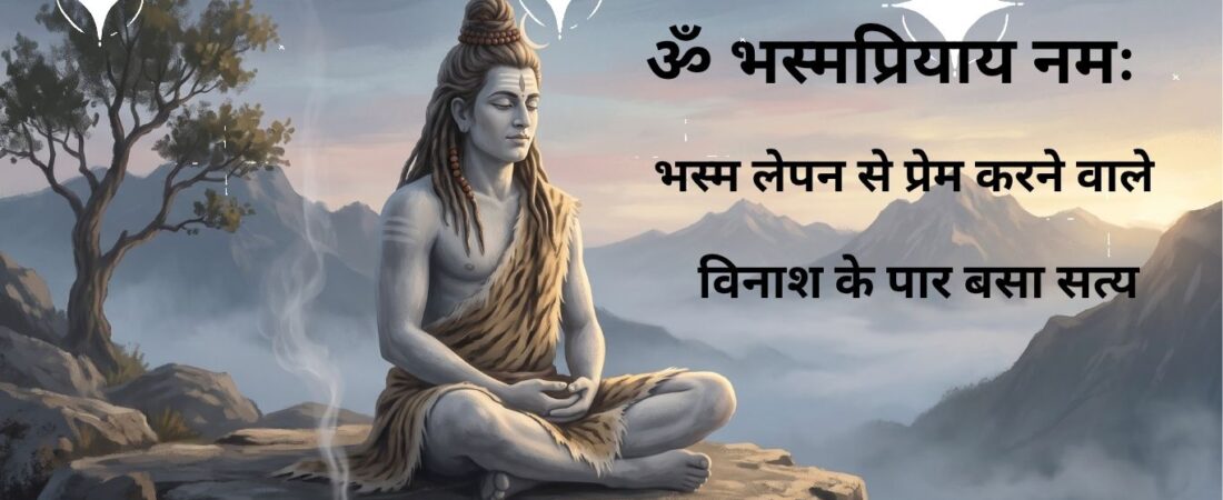ॐभस्मप्रियाय नमः – भस्म लेपन से प्रेम करने वाले